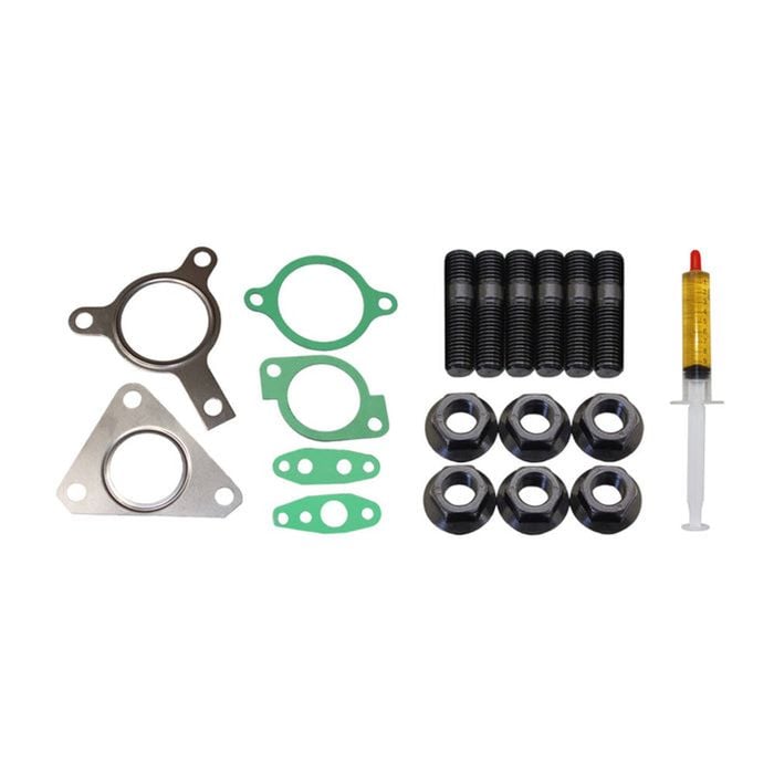 Turbo Charger Installation Stud, Gasket & Lubricant Kit For Nissan Navara D40 Yd25 2.5l 3-bolt