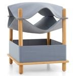 Costway 2-Tier Bamboo Cat House Small Pet Bed Kittens Furniture