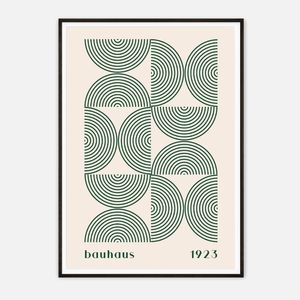 Galrie Bauhaus 1923 Art Print - Stunning Geometric Artwork for Modern Decor, Black Frame, 50 x 70cm (20 x 28inch)