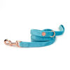 Holly & Co Caribbean Blue  Wide 125cm Stylish Velvet Dog Lead / Leash