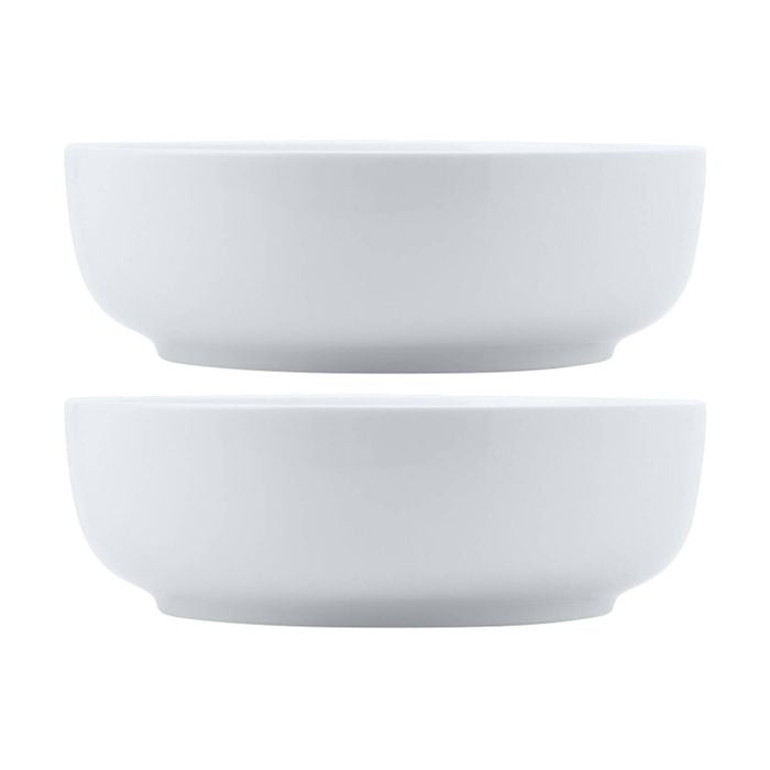 2x Maxwell Williams Serving Bowl Contemporary White Porcelain 20x6.5cm