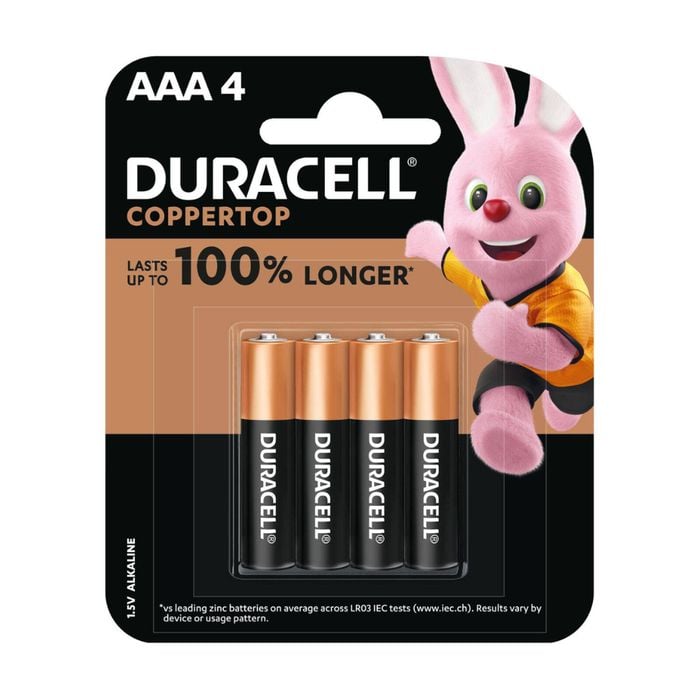 Duracell Coppertop AAA Batteries - 4 Pack
