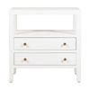 1825 Interiors New York Bedside Table Rustic Finish Pine Furniture White