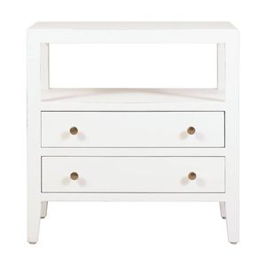 1825 Interiors New York Bedside Table Rustic Finish Pine Furniture White