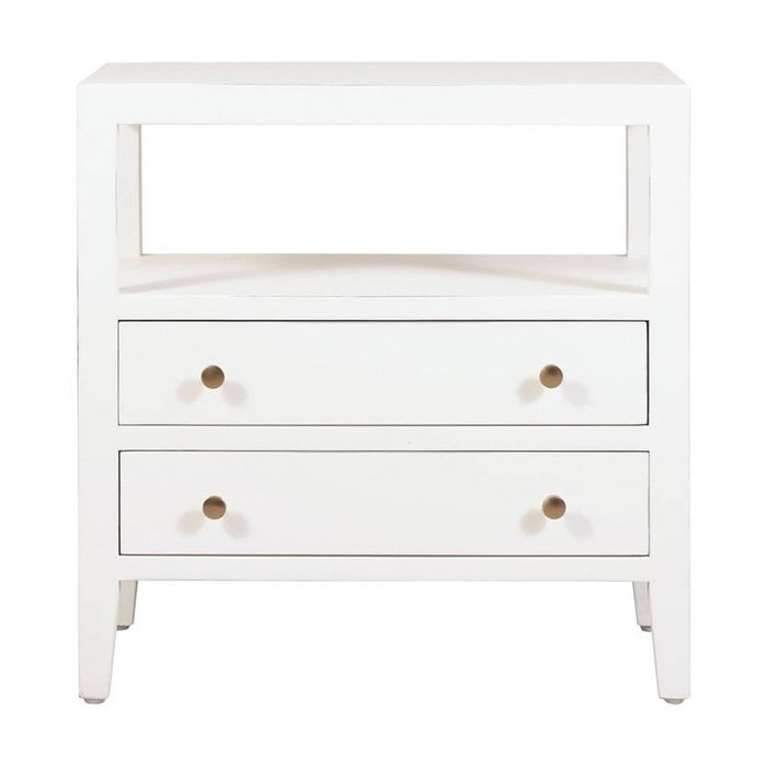 1825 Interiors New York Bedside Table Rustic Finish Pine Furniture White
