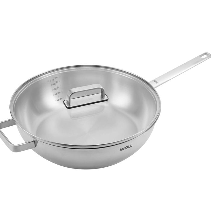 Woll Steel Saute Pan W/ Lid Premium 18/10 Stainless 32cm 6.1l Silver
