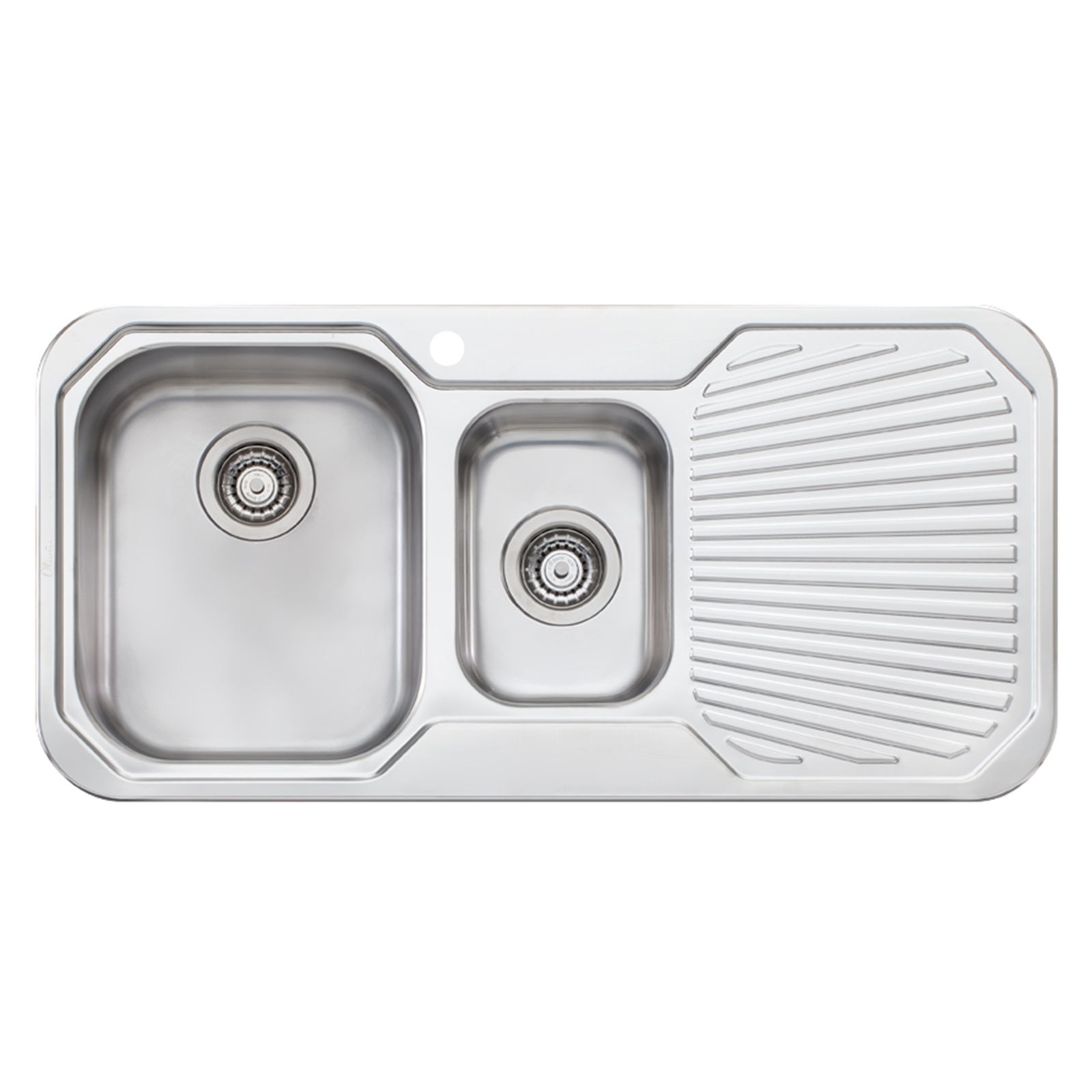 Oliveri 980mm 1.5 Left Hand Bowl Petite Sink With 1 Tap Hole
