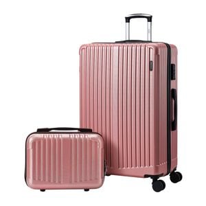 Mazam 2PCS Luggage Suitcase Trolley Set TSA Lock Hard Case Pink