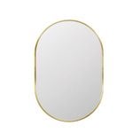 Barelli 750 x 500mm Brushed Brass Modena Pill Shaped Framed Mirror