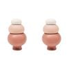2PK Urban Products Nesting Pebble Bowls Dusty Rose 14cm