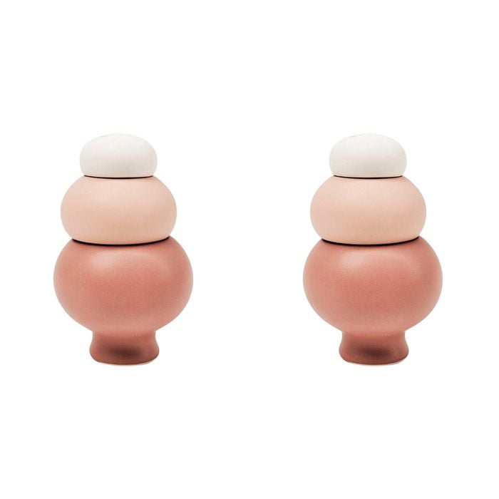 2PK Urban Products Nesting Pebble Bowls Dusty Rose 14cm
