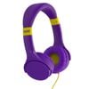Moki Lil Kids Headphones On Ear Headband Volume Limited w/3.5mm Jack Purple 3y+