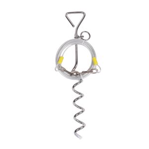 Happy Tails 6m Silver Stake & Cable Dog Tie-Out