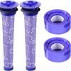 Fohoa 4 Pack Replacement Filter Kit For Dyson V7 V8 Animal Absolute Motorhead Carbon Fiber - Part # 965661-01 & 967478-01