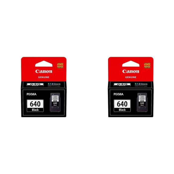 2PK Canon Pixma PG640 Ink Cartridge 180 Page Yield - Black
