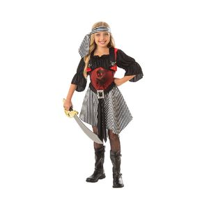 Rubies Crimson Pirate Girls Dress Up Halloween Party Costume Outfit Size 6-8y