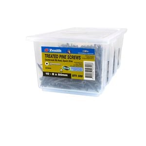 Zenith 10G x 50mm Tufcote® Square Drive Treated Pine Screw - 500 Pack