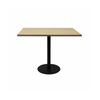 Olg Disc Meeting Table Black Frame New Oak Ravine Top 600mm Square