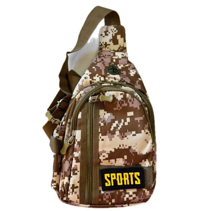 Tactical Camo Crossbody  Chest Shoulder Sling Rucksack Army Camouflage