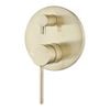 Mondella Resonance 35mm Brushed Brass Diverter Shower Mixer