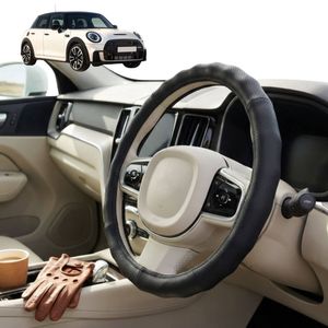 Australian Goose Steering Wheel Cover for MINI Cooper 5-Door Hatch 2014 - 2024 (F55) Circle Black
