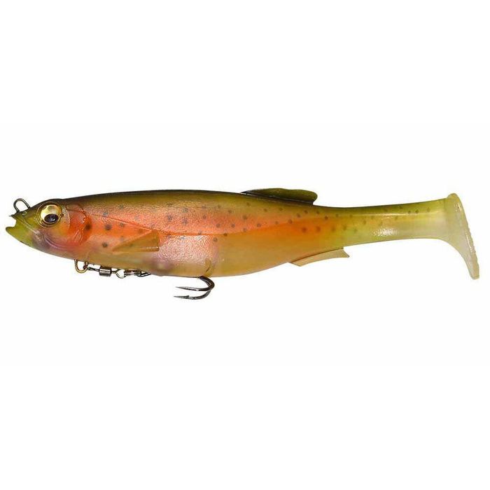 Megabass Magdraft 8" Soft Plastic Swimbait Fishing Lure Nude Rainbow