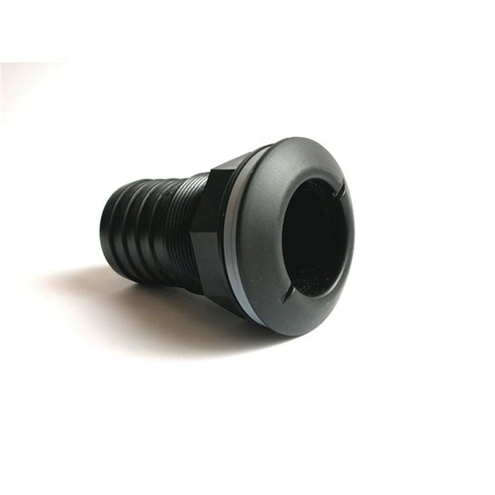 RX Plastics Ltd Tank Fitting & Backnut 25mm Black