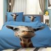 3D Giraffe 1951 Bedding Set Pillowcases Quilt Duvet Cover Set Queen King