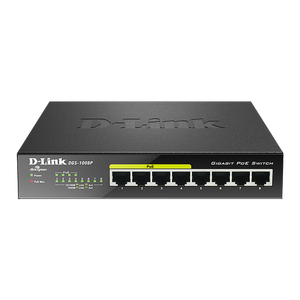 D-Link DGS-1008P 8-Port Gigabit PoE+ Unmanaged Switch (Metal Housing)
