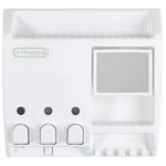 Better Living 430ml White Ulti-Mate Triple Chamber Shower Dispenser