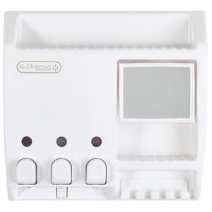 Better Living 430ml White Ulti-Mate Triple Chamber Shower Dispenser