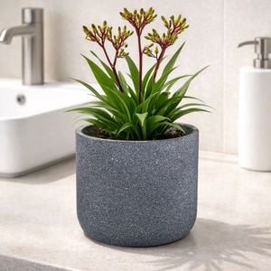 Moda 180mm Charcoal Stonelite Sphere Planter