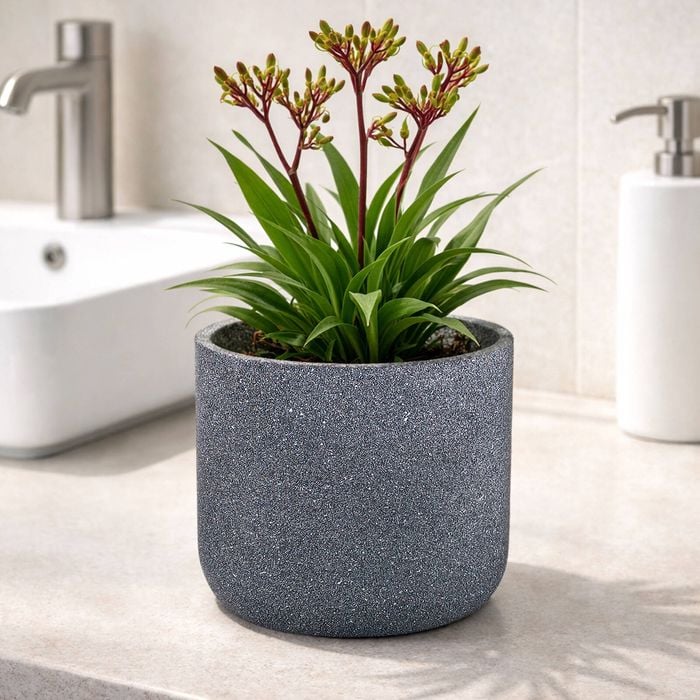 Moda 180mm Charcoal Stonelite Sphere Planter