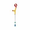 Kids Adjustable Forearm Crutches For Active Kids - Ergonomic & Fun Design - Blue