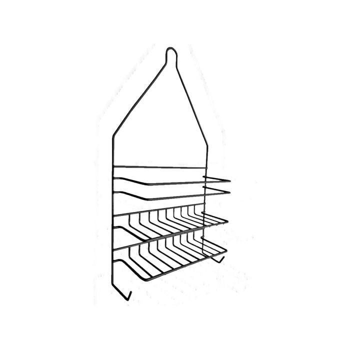 Barelli Large Black Bathroom Shower Caddy