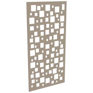 ProtectorAl 300-1200 x 1201-2400mm Paperbark Squares Unframed Solid Aluminium Decorative Panel 
