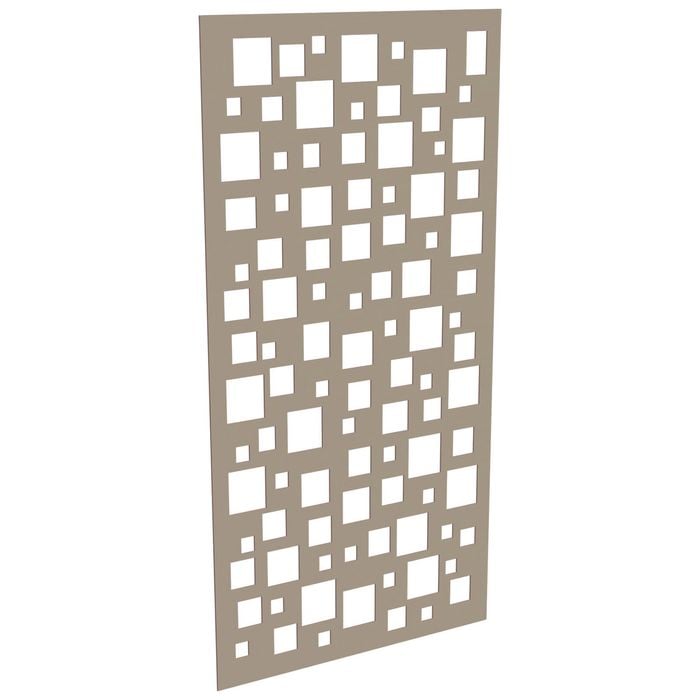 ProtectorAl 300-1200 x 1201-2400mm Paperbark Squares Unframed Solid Aluminium Decorative Panel 