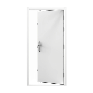 Lathams 2050 x 920 x 50 mm - RHI - Surfmist White Steel Security Door and Frame