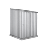 Absco Sheds 1.52 x 1.52 x 2.08m Zincalume Space Saver Single Door Garden Shed