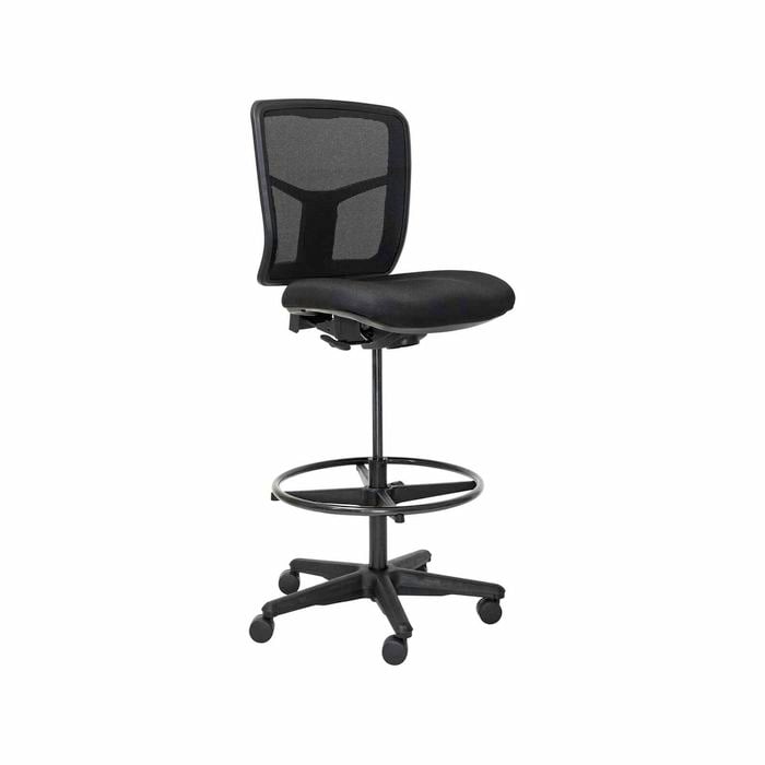 Buro Mondo Tivoli Drafting Chair Mesh Back Black