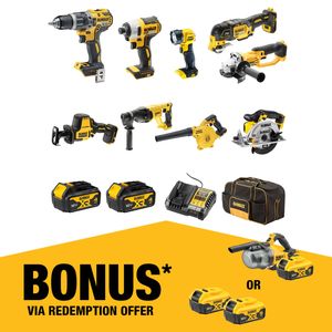 DeWALT 18V XR 4.0Ah 9 Piece Combo Kit DCZ901M2-XE
