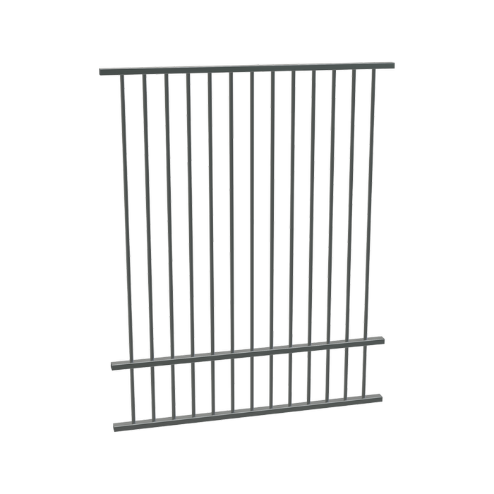 ProtectorAl 350 - 1200 x 1500mm Monument Flat Top Aluminium Pool Fence Panel With Mid Rail