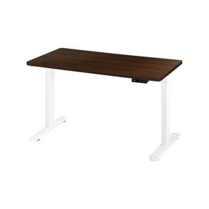 Oikiture Electric Standing Desk Dual Motor 160cm Walnut