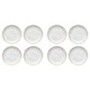 8pc Ecology Speckle Stoneware Cake Plate Tableware - Milk/Gold