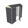 Build-a-Shed 0.8 x 2.3 x 2.1m Gable Single Hinged Side Door Shed - Grey