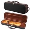 VEVOR 4/4 Full Size Violin Case Black Built-in Hygrometer with Plush Lining