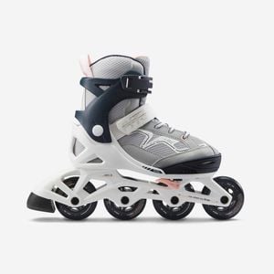 Decathlon - Kids' Inline Fitness Skates Fit3 - Abyss Grey - Au C13/2.5 - Eu 32/35