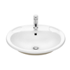 Caroma 1TH White Stylus Allegro Vanity Basin