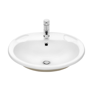 Caroma 1TH White Stylus Allegro Vanity Basin