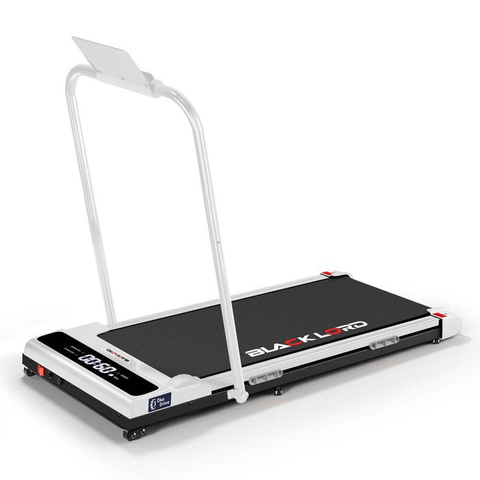 BLACK LORD Treadmill Electric Walking Pad Incline Brushless Motor Foldable White
